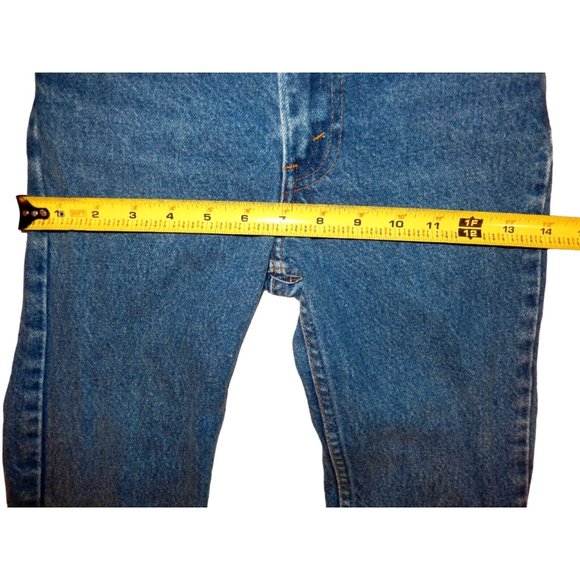 Vintage Levis 418 Orange Tab Jeans Kids 10 (22x23 1/4) Slim Straight Made In USA - Picture 7 of 9